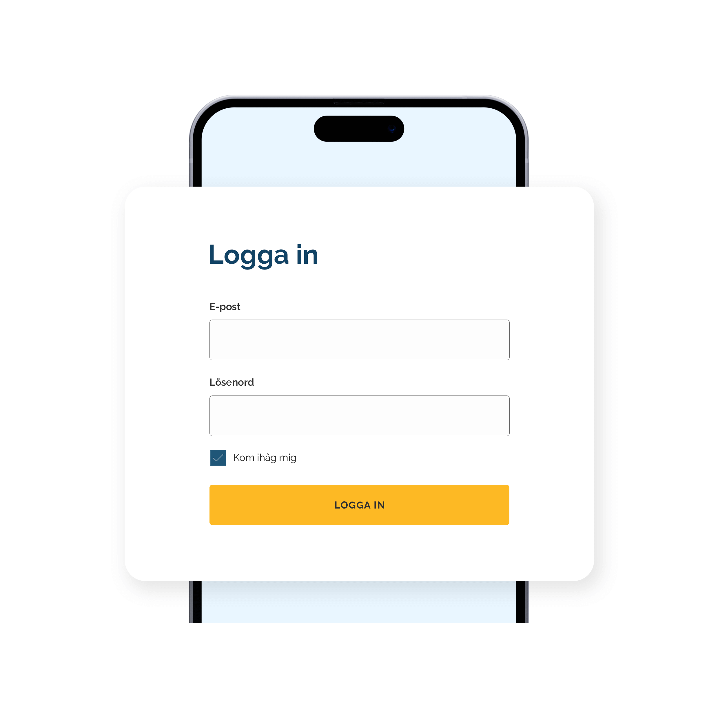 1. Logga in / Skapa ett konto